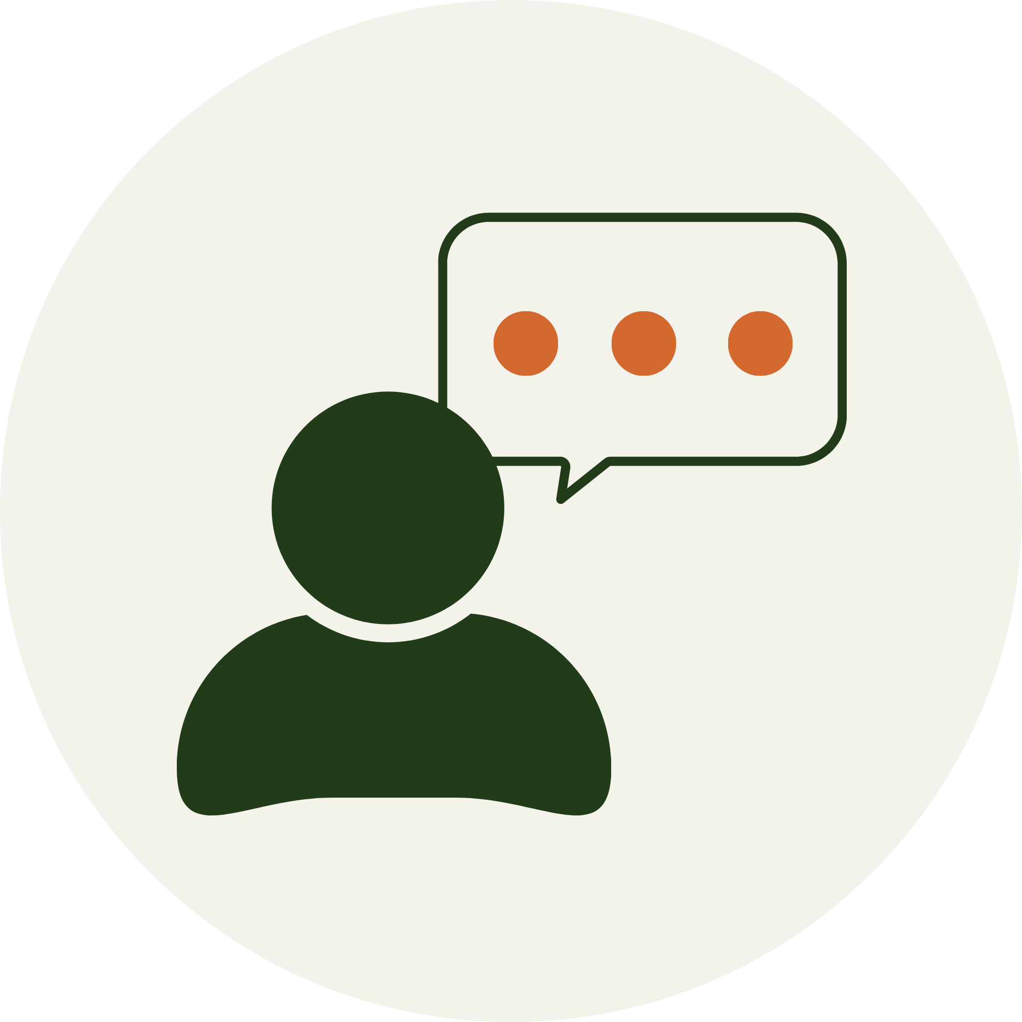 Conversation icon for discussing Operational Pressure Index results